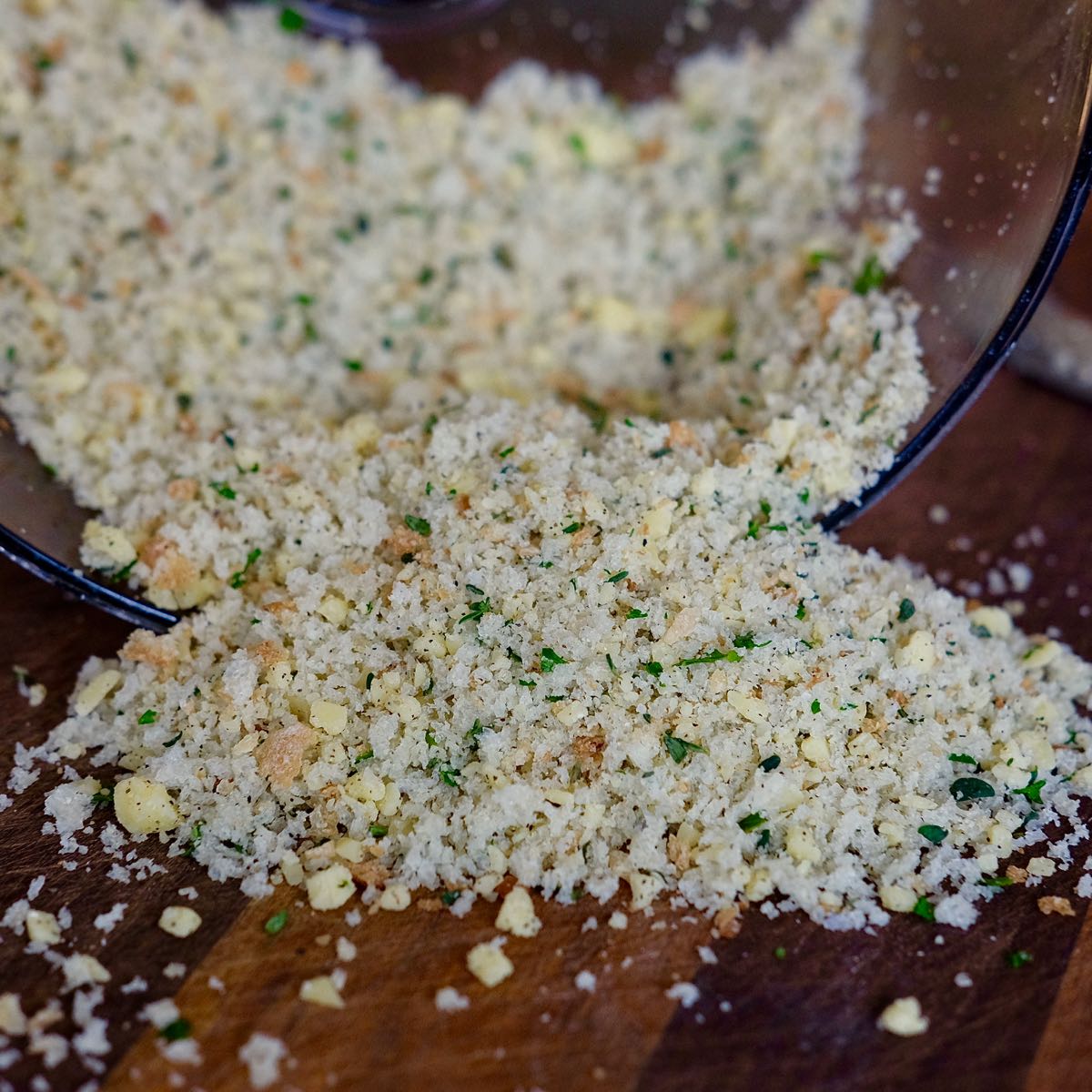 Fresh Breadcrumbs with Gouda Cheese and Herbs