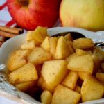 Sauteed Cinnamon Apples in serving bowl