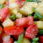 Grandma's Italian Style Potato Salad in bowl